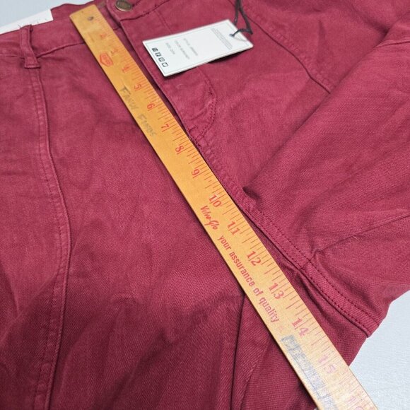 Judy Blue Jeans Womens 22W Burgundy Belfast High Rise Straight NWT Boho - Picture 12 of 15